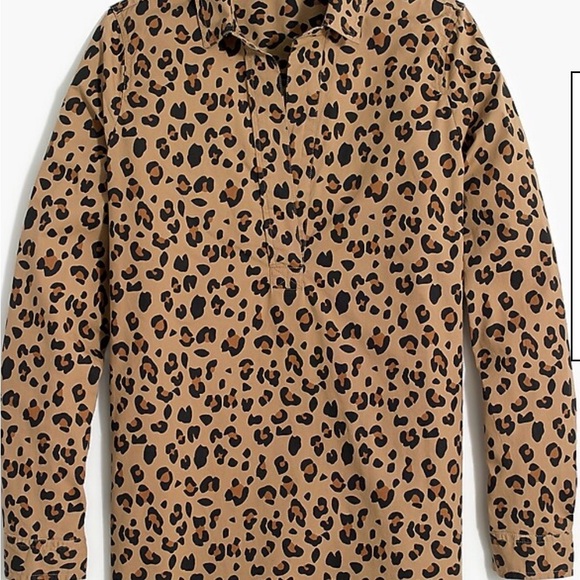 ♣️J Crew Leopard Print Popover Tunic Top♣️ - Picture 3 of 5
